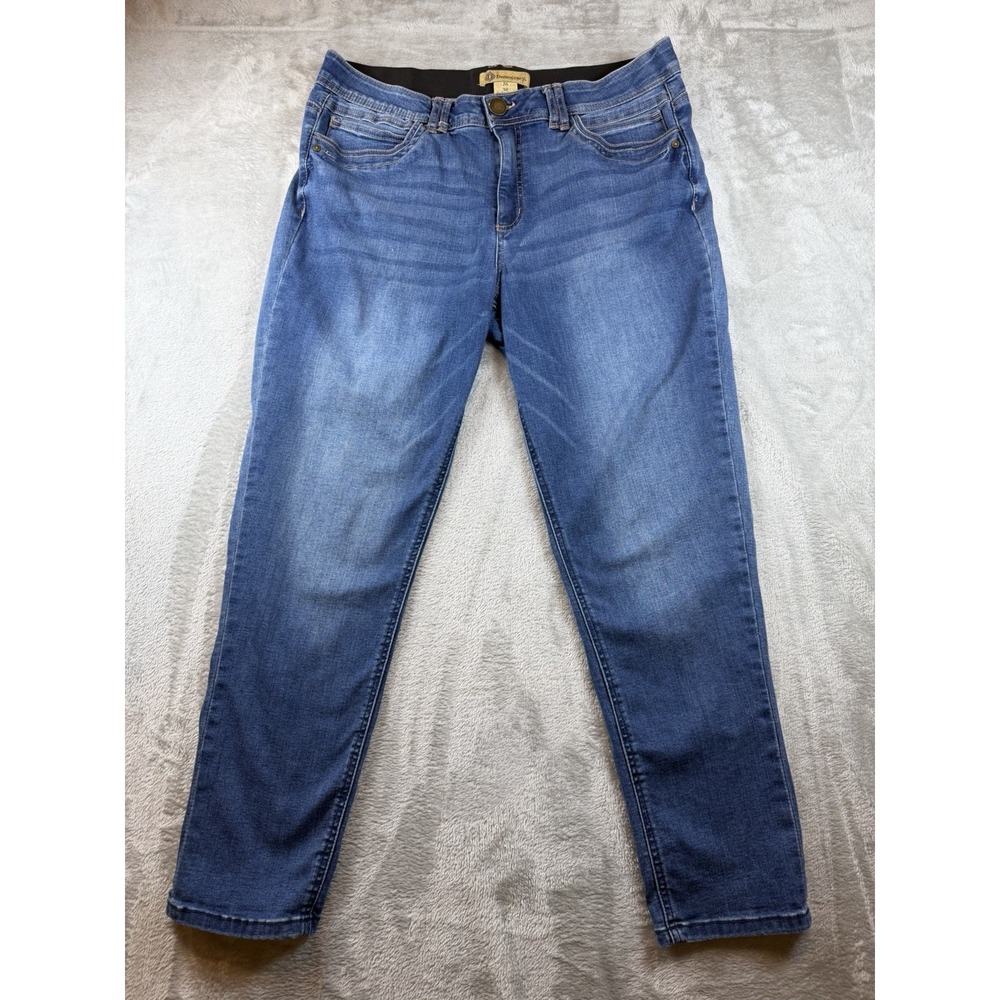 Democracy "Ab" Technology Jeans Women's Size 16 Straight Leg Stretch Medium Wash